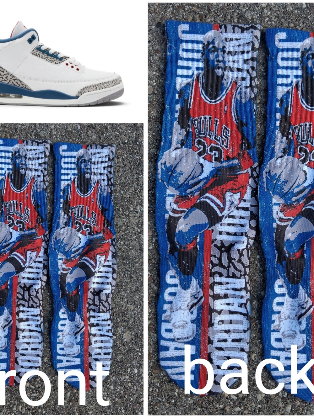 Jordan 3 True Blue Socks To Match